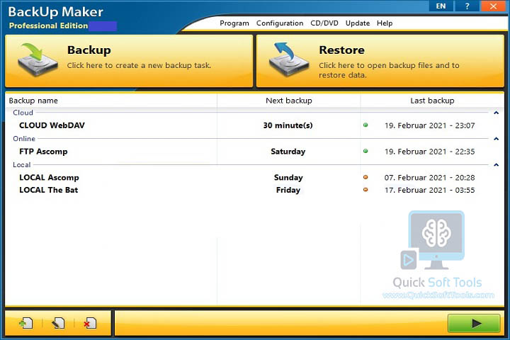 BackUp Maker Professional v8.318 [Latest Software] For PC 