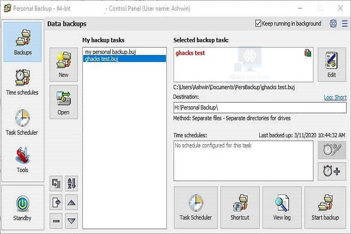 Personal Backup v6.4.5.0 [Latest Software] For PC