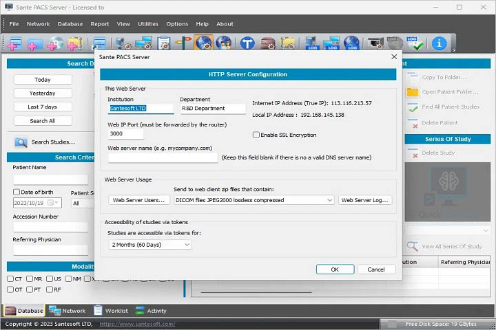 Sante PACS Server PG v4.3.3 [Latest Software] Download Free