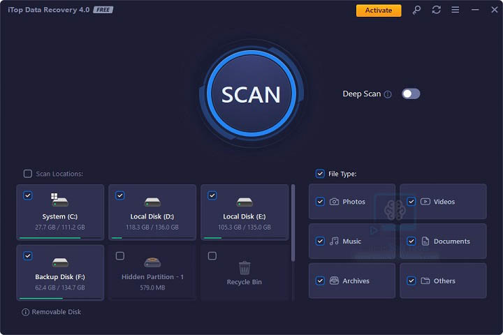 iTop Data Recovery v5.5.0.844 [Latest Software] For PC
